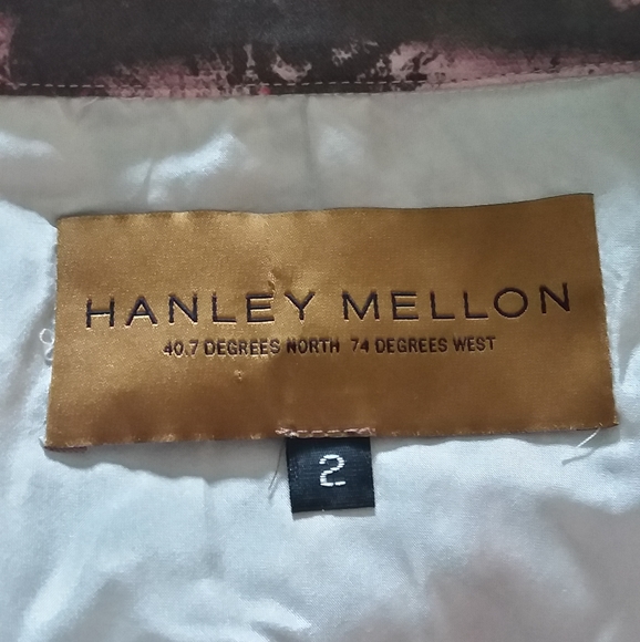 Vintage 90s Y2K Hanley Mellon Pink Brown Paint Spatter Print A Line Skirt Size 2 - Picture 8 of 8